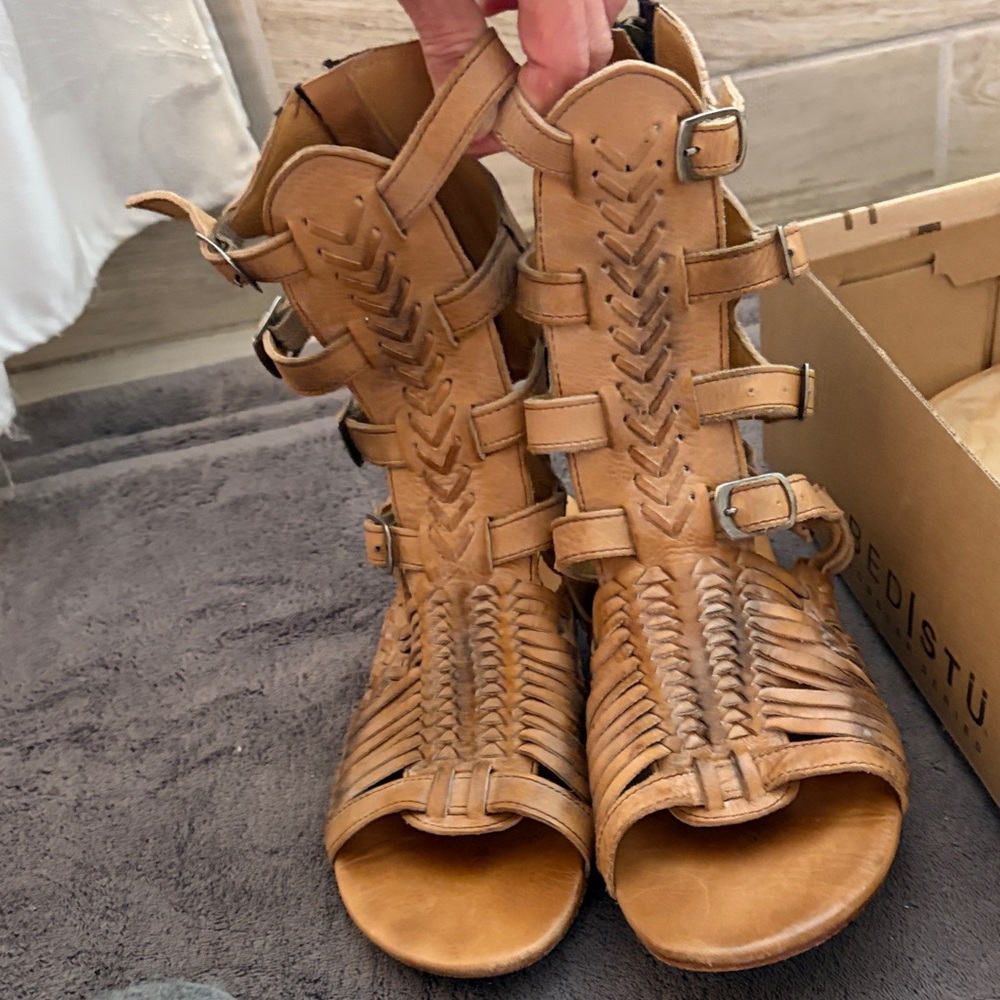 Bed Stu Brown Gladiator Sandals